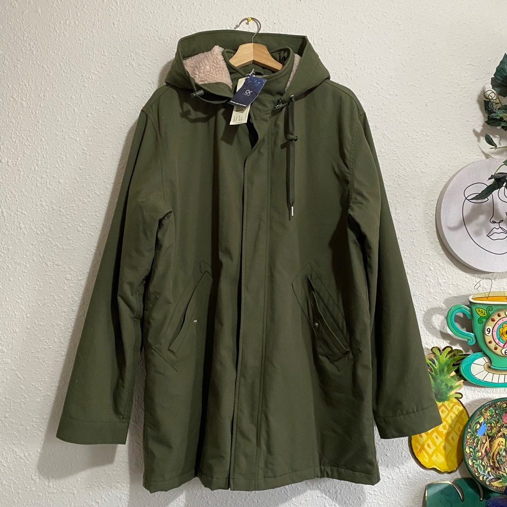 Outerknown Evolution Men's‎ LARGE Nylon Snap Jacket Green NEW Kelly Slater